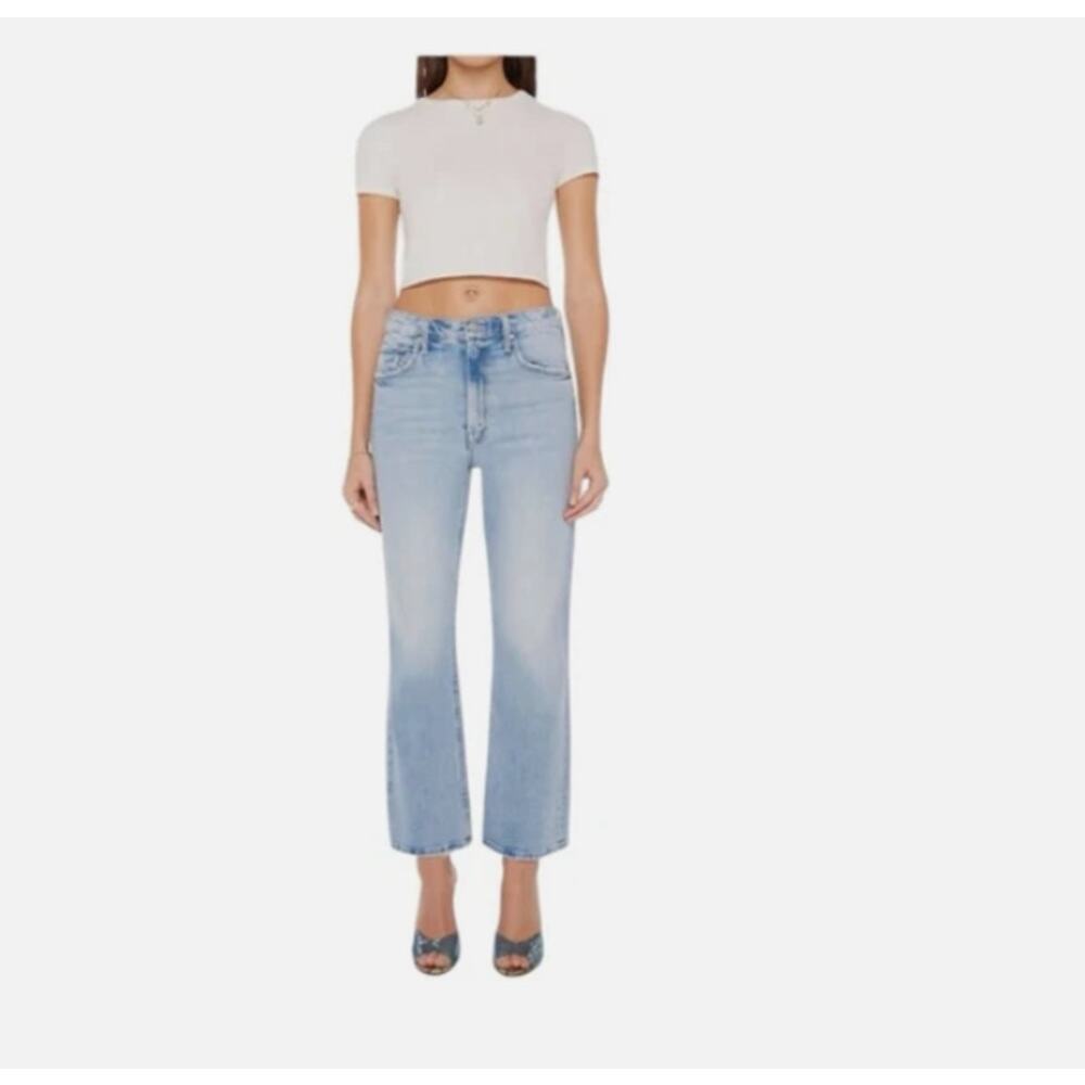 Mother The Scooter Ankle Bootcut Jeans in Don't be a Square Size 29